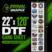 Load image into Gallery viewer, DTF GANG SHEET 22" X 120"
