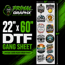 Load image into Gallery viewer, DTF GANG SHEET 22" X 60"

