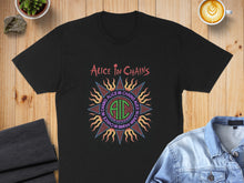Load image into Gallery viewer, Alice In Chains Sunburst Design Black Shirt
