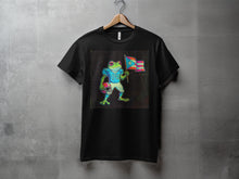 Load image into Gallery viewer, Colorful Frog PR Flag Graphic T-Shirt Product
