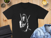 Load image into Gallery viewer, Drummer in Black and White Graphic Tee product type
