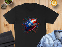Load image into Gallery viewer, Patriotic Football Graphic Tee Shirt Sports Apparel
