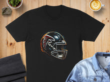 Load image into Gallery viewer, Football Helmet Design Graphic Tee Shirt Product
