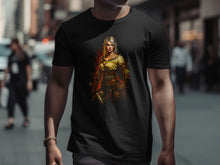 Load image into Gallery viewer, Action-Packed Fantasy Warrior Graphic T-shirt
