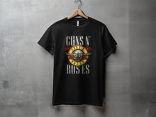 Load image into Gallery viewer, Guns N Roses Band Logo Graphic Black T Shirt
