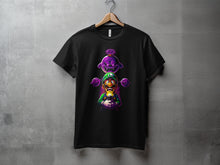 Load image into Gallery viewer, Ghostly Characters in Action Black Graphic T-Shirt
