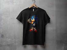 Load image into Gallery viewer, Sonic the Hedgehog Thumbs Up Black T-Shirt
