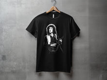 Load image into Gallery viewer, Black T-Shirt with Iconic Guitarist Print

