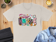 Load image into Gallery viewer, Cream t-shirt with "Future Nurse" text, medical supplies, and floral accents.
