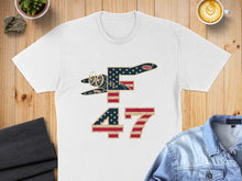 Load image into Gallery viewer, P-47 Thunderbolt Vintage Flag Graphic T-Shirt
