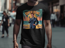 Load image into Gallery viewer, Super Bowl Retro Style T-Shirt with Sunset Design
