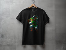 Load image into Gallery viewer, Fantasy Warrior Graphic Unisex Black T-shirt Product
