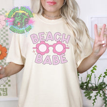 Load image into Gallery viewer, Beach Babe Retro Summer DTF transfer, ready to press summer dtf transfers, dtf transfers, ready to ship apparel transfers
