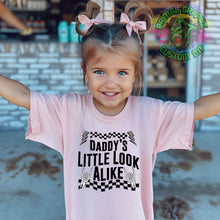 Load image into Gallery viewer, Daddy&#39;s Little Look Alike Skeleton Checkered DTF Transfer | Kids DTF Transfer | Mini DTF Transfer | Ready to Press Transfer D0024
