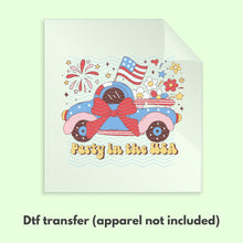 Load image into Gallery viewer, Coquette 4th of July DTF Transfer Ready to Press DTF Transfer America Retro 4th of July Tshirt Transfer D0035
