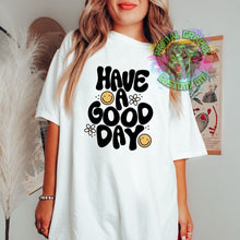 Load image into Gallery viewer, Ready to Press Have a Good Day Retro Smiley DTF Transfer Retro Aesthetic Trendy DTF Transfer Apparel Transfer Tshirt Transfer D0049
