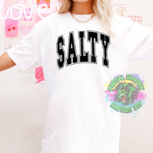 Load image into Gallery viewer, Ready to Press Retro Varsity Summer Salty DTF Transfer, Summer DTF Transfers, Retro Summer Apparel Transfers D0009
