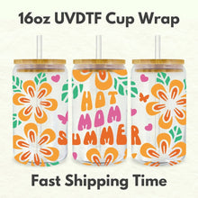 Load image into Gallery viewer, Hot Mama Summer 16oz UVDTF Cup Wrap *Physical Transfer* UV DTF Transfers, Summer Cup Wrap Transfers, Ready to Ship uvdtf 0019

