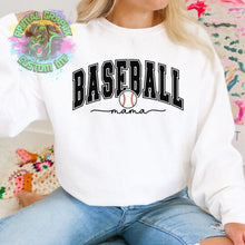 Load image into Gallery viewer, Baseball Mama Retro DTF Transfer | Mama DTF Transfer | Baseball DTF Transfer | Ready to Press Transfer D0015
