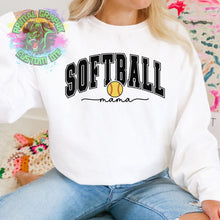 Load image into Gallery viewer, Softball Mama Retro DTF Transfer | Mama DTF Transfer | Softball DTF Transfer | Ready to Press Transfer D0017

