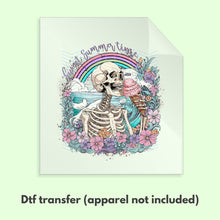 Load image into Gallery viewer, Sweet Summertime Skeleton DTF Transfer | Skeleton DTF Transfer | DTF Transfer | Ready to Press Transfer D0019
