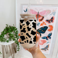 Load image into Gallery viewer, Cow Print 16oz UVDTF Cup Wrap, Southern UV DTF Transfers, Cup Wrap Transfers, Ready to Ship uvdtf 0015
