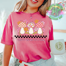 Load image into Gallery viewer, Take it One Day at a Time Mushroom Retro Groovy DTF Transfer Ready to Press Retro DTF Transfer Groovy Mushroom Disco Shirt Transfer D0027
