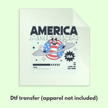 Load image into Gallery viewer, Smiley Y2K 4th of July Retro DTF Transfer Ready to Press DTF Transfer Patriotic Summer dtf apparel transfer D0033
