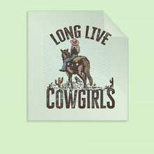 Load and play video in Gallery viewer, Ready to Press Long Live Cowgirls Country Southern Western DTF Transfer Country Cowgirl DTF Transfer Apparel Transfer Tshirt Transfer D0068
