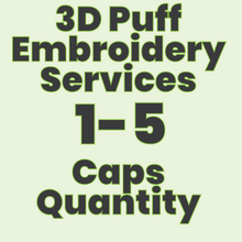 Load image into Gallery viewer, Embroidery Services Caps 1-5
