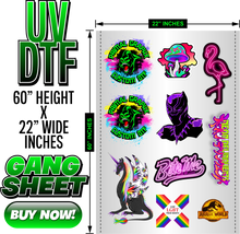 Load image into Gallery viewer, UV DTF Transfers 22"x60"
