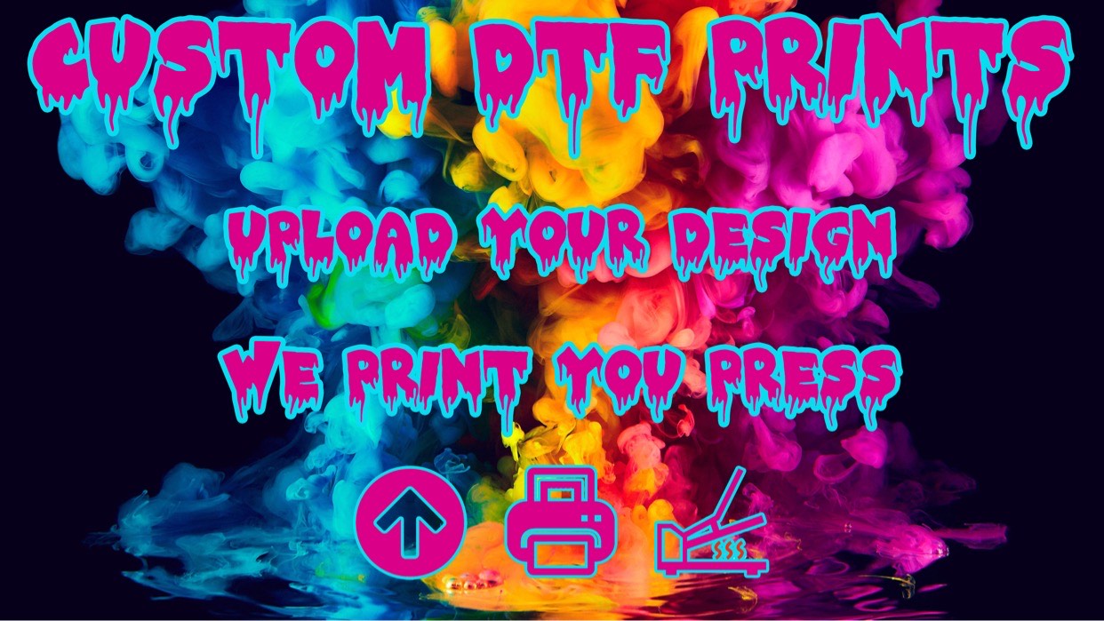 Custom DTF Transfers!! Upload your PNG image – Primal Graphx
